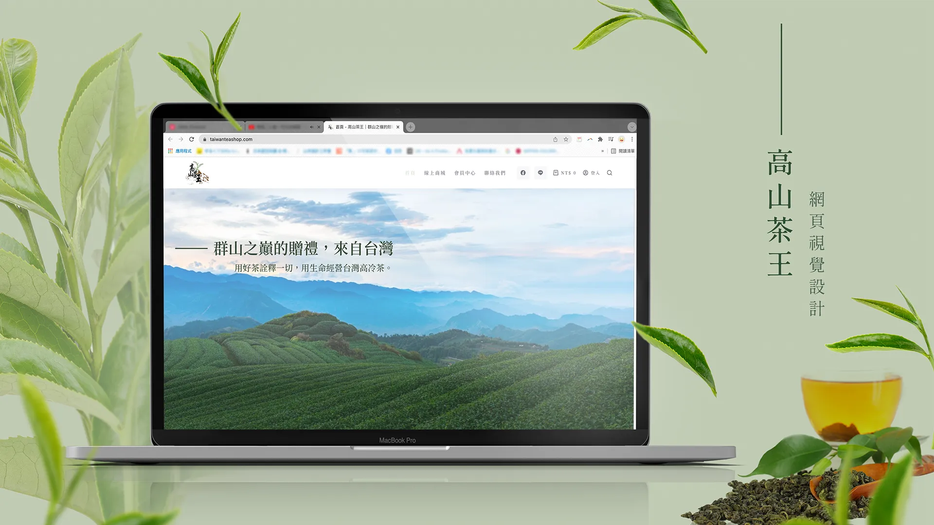 一頁式網頁設計-高山茶王